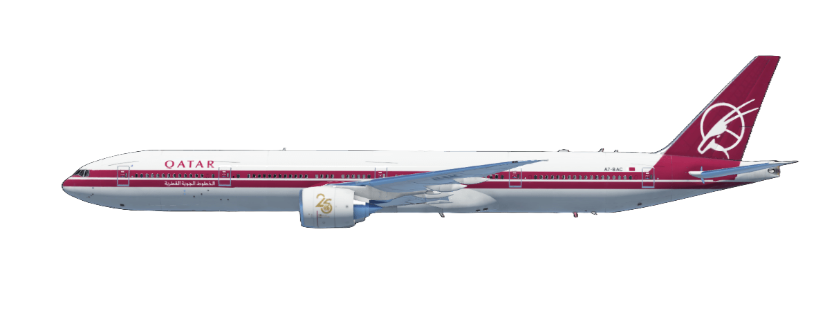 Qatari Virtual B77W Retro